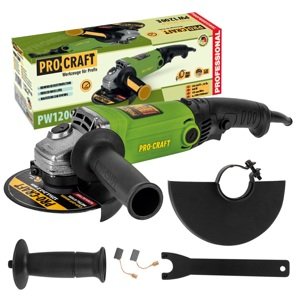 Procraft PW1200E - úhlová bruska, 125mm