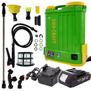 Procraft AS20-12 20V SET - akumulátorový postřikovač  (s 2,0 Ah akumulátorem a nabiječkou)