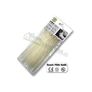 Stahovací pásky plastové 2,5x100mm BRADAS UV NEUTRAL - 100ks