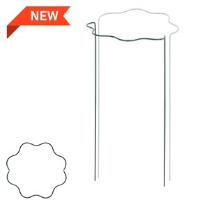 BRADAS Vlnitá prstencová podpěra pro rostliny kruh průměr 40 cm / výška 55cm