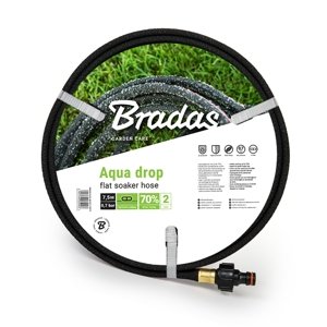 BRADAS Zahradní zavlažovací hadice AQUA DROP FLAT 1/2 - 7,5m