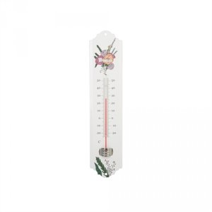 Venkovní teploměr Bradas WHITE LINE - kovový 22 cm