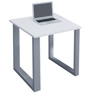 VCM Stůl Lona 80x80 U-nohy, bílý