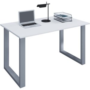 VCM Stůl Lona 140x80 U-nohy, bílý