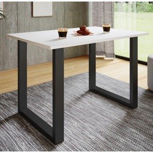 Jídelní stůl Xona 140x80 U-nohy, bílý