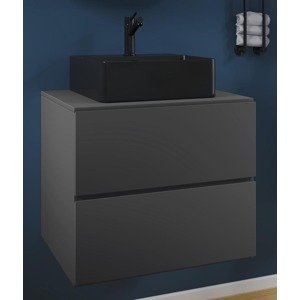 2dílná umyvadlová skříňka Lendas BL S 60 cm, antracit