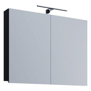 VCM LED zrcadlová skříňka 80 cm VCB 1, černá