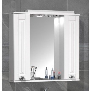 Zrcadlová skříňka Casalo XL 75 cm, bílá