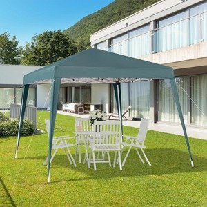 Outsunny Skládací zahradní altán, 2,4 x 2,4 m, zelený