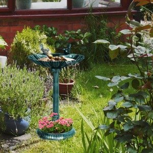 Outsunny Pítko pro ptáky se 2 ptáčky, zelené