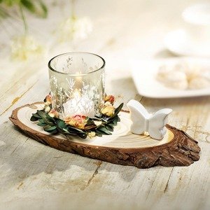 Svícen na čajovou svíčku s motýlkem Felice