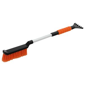 Škrabka s košťátkem, oranžová, teleskopická, 51 - 63 cm