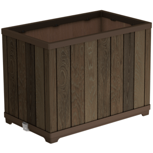 Květináč DECO RECTANGLE TALL WALNUT