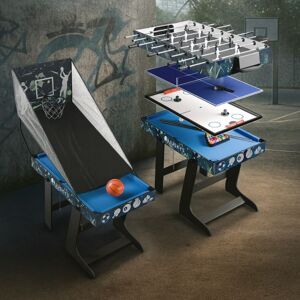 Herní stůl 5v1 pro děti – fotbálek, ping-pong, kulečník