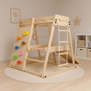 Dětské dřevěné indoor hřiště, skládací, 100 cm