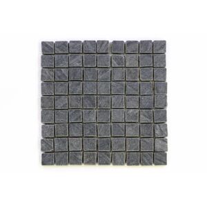 Divero Garth 1641 Mozaika z andezitu - černá 1 m2 - 30x30x0,4 cm
