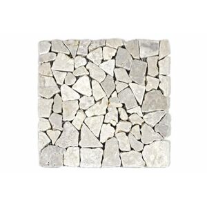 Divero Garth 1657 Mramorová mozaika - krémová 1 m2 - 30x30x1 cm