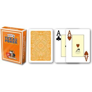 Modiano 2096 100% plastové karty 2 rohy - Oranžové