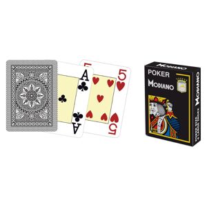 Modiano 41680 100% plastové karty 4 rohy - černé