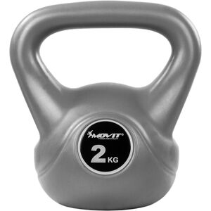 63179 Movit Kettlebell činka, 2 kg, šedá/černá