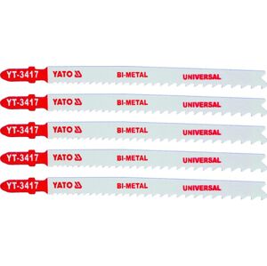 Yato List pilový do přímočaré pily 130 mm UNI TPI10-5, 5 ks