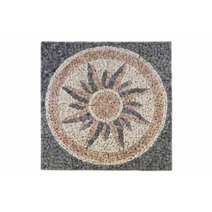 Divero Garth 120x120 cm Mramorová mozaika motiv slunce 765 1ks