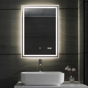 Aquamarin zrcadlo s LED osvětlením, 50 x 70 cm 80788