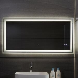Aquamarin Koupelnové zrcadlo s LED osvětlením, 120 x 60 cm 80791