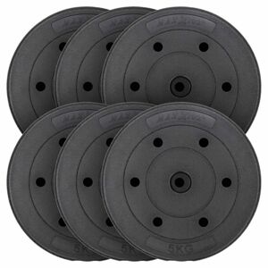 MAXXIVA® 83980 MAXXIVA Sada závaží 6 x 5 kg, cement, černá