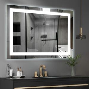 IREDA Koupelnové zrcadlo s LED osvětlením, 90 x 70 cm 92026