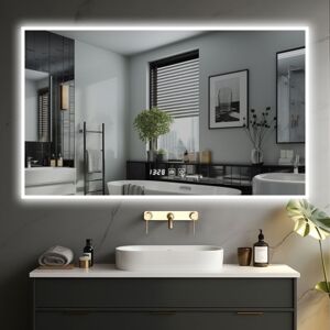 IREDA Koupelnové zrcadlo s LED osvětlením, 125 x 75 cm 95799