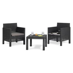 PENELOPE 2 SEATER zahradní plastový set, grafit