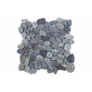 Divero Garth 968 Mozaika říční oblázky - šedá 1 m2 - 30x30x1,5 cm