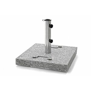 Garthen D40602 Stojan pro slunečníky - žula a ocel - 45 x 45 cm
