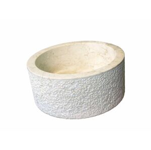 Indera MIRUM 509 Ø40 cm Cream Umyvadlo z přírodního kamene 55388