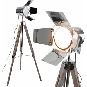 Jago 74774 Stojací lampa se stativem, barva starožitného dřeva