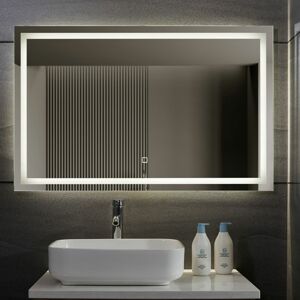 Aquamarin Koupelnové zrcadlo s LED osvětlením, 110 x 70 cm 80781