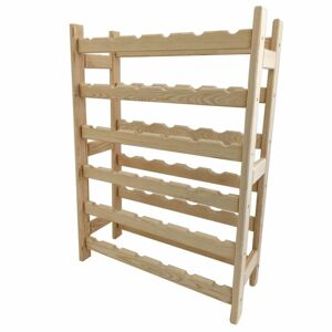 Gaboni 87651 Dřevěný stojan na víno pro 36 lahví, 64 x 90 x 25 cm