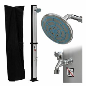 Stilista 88771 STILISTA Solární zahradní sprcha 35 l, stříbrná/černá