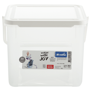 Rotho 92221 Plastový box na prací prášek, 3 kg, 4,5 l